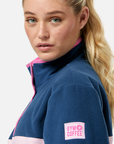 Half Snap Polar Fleece in Powder Pink