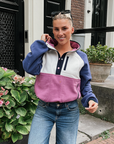 Snap Polar Fleece in Crisp Pink