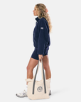 Canvas Tote Bag in Grey Star