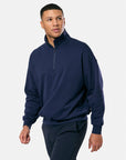Clubhouse Funnel Neck Zip in Twilight Navy