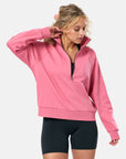 Clubhouse Quarter Zip in Blush