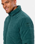 Cord Puffer Jacket in Amazon Green