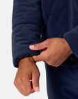 Cord Puffer Jacket in Twilight Navy