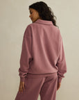 Daily Collared Sweatshirt in Terra Rose