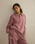 Daily Collared Sweatshirt in Terra Rose