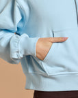 Daily Zip Hoodie in Baby Blue