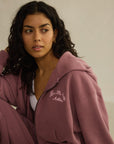 Daily Zip Hoodie in Terra Rose