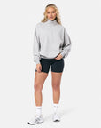 Clubhouse Funnel Neck Zip in Grey Marl