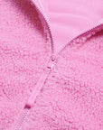 Industry Fleece High Collar Jacket in Neon Pink