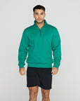 Clubhouse Half Zip in Sprint Green