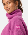 Horizion Longline Half Snap in Crisp Pink