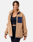 Industry Fleece Jacket in Sandstone