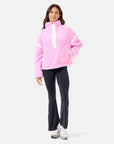 Industry Fleece Half Zip in Cotton Candy