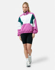 Kin Half Zip Breaker in Crisp Pink