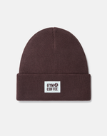 Knit Beanie in Mocha Bean