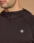 Relaxed Hoodie in Mocha Bean Marl