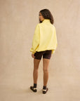 Snap Collar Sierra Sweatshirt in Lemon Sorbet