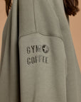 Snap Collar Sierra Sweatshirt in Olive