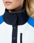 Snap Polar Fleece in Azure Blue