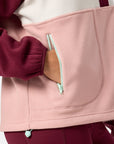 Snap Polar Fleece in Cherry Crush