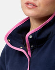 Half Snap Polar Fleece in Baby Blue