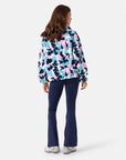 Snap Polar Fleece in Light Pop Print