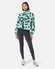 Snap Polar Fleeece in Teal Pop Print