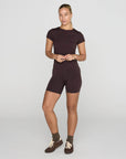 Soft-Motion 5" Bike Short in Mocha Bean