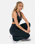 Soft Motion Flare Legging in Black