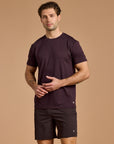 Daily Tee in Mahogany Marl