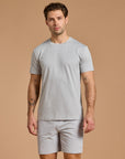 Daily Tee in Stone Grey Marl