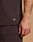 Daily Tee in Mocha Bean Marl