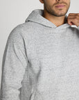 Textured Hoodie in Heather Grey