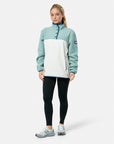 Half Snap Polar Fleece in Summer Green