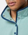 Half Snap Polar Fleece in Summer Green