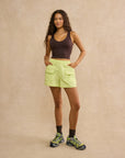 Utility Short in Lime Sorbet