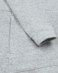 Textured Hoodie in Heather Grey