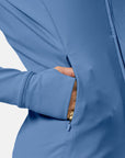 Relentless Full Zip in Oasis Blue