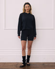 Relaxed Hoodie in Black