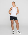 Relentless Racer Back Vest in Ultra White