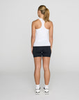 Relentless Racer Back Vest in Ultra White