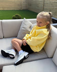 Kids Snap Collar Sierra Sweatshirt in Lemon Sorbet