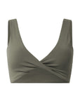 Soft-Motion Twist Bra in Olive
