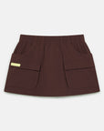 Utility Skort in Mocha Bean