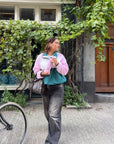 Snap Polar Fleece in Baby Pink