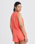 Boxy Crop Vest in Watermelon - Tanks - Gym+Coffee IE