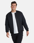 Mens Blaze Bomber Jacket in Jet Black - Outerwear - Gym+Coffee IE