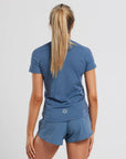 Run Free Tee in Metal Blue - T-Shirts - Gym+Coffee IE