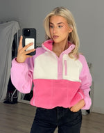 Snap Polar Fleece in Cotton Candy