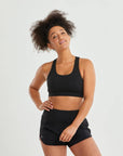 Swift Mesh Racer Bra in Black - Bras - Gym+Coffee IE